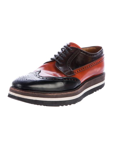 mens prada brogue shoes